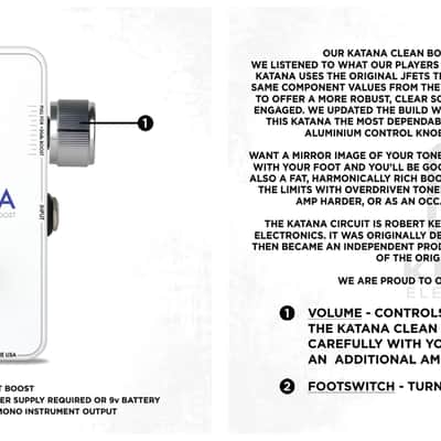 NEW Katana Clean Boost ‰ÛÒ ‰Û÷Throwback White‰Ûª Edition image 5