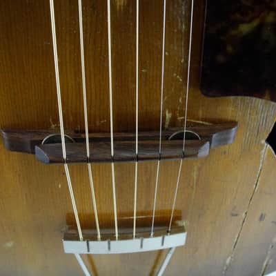 Harmony Patrician Arched Top Guitar c1950's Honey Shadeburst image 7