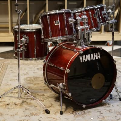 Yamaha 1990s Stage Custom Drum Set - Cranberry Red Lacquer - 8"/10"/12"/14"/22"/6.5x14" image 1
