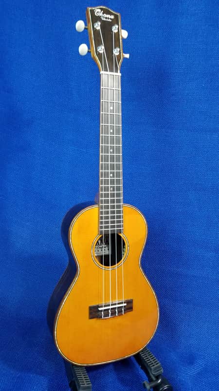Ohana CK-50GS Solid Cedar/Rosewood Concert Ukulele image 2