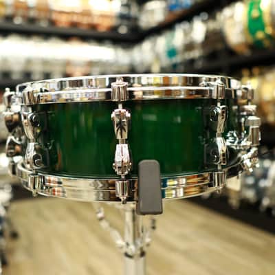 Tama Starphonic Maple 5x14" 2023 Ltd. Snare Drum (Emerald Figured Maple) image 4