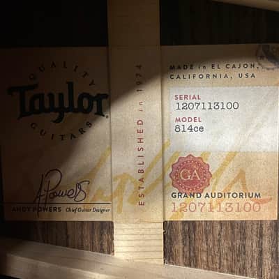 MINT! Taylor 814ce Acoustic-Electric Guitar - ES2 Electronics - 4.7lbs - Authorized Dealer - G07437 image 7