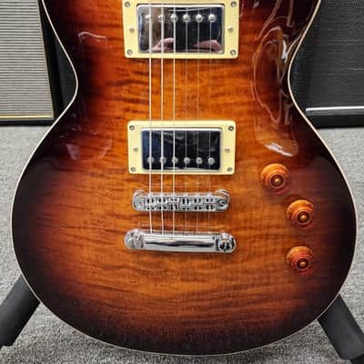 ESP LTD EC-256 FM with Rosewood Fretboard - Dark Brown Sunburst image 2
