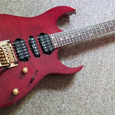 RARE! 1995 Ibanez RG570CT TBY - Transparent Burgundy, Wizard Neck / Made in Japan /, including hard case!FREE Shipping in EU! VIDEO! image 5