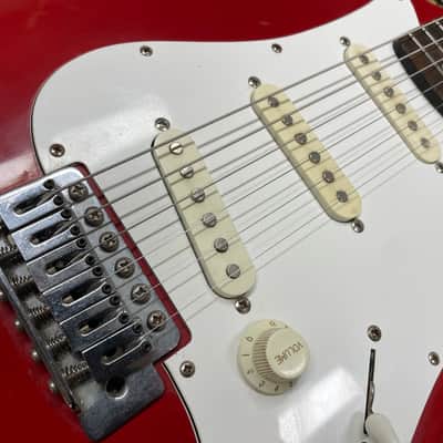 Oscar Schmidt Eastwood S-Type Electric Guitar 90's - Red image 3