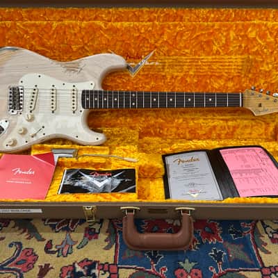 Fender Custom Shop '59 Heavy Relic Stratocaster 2022 Aged White Blonde image 2