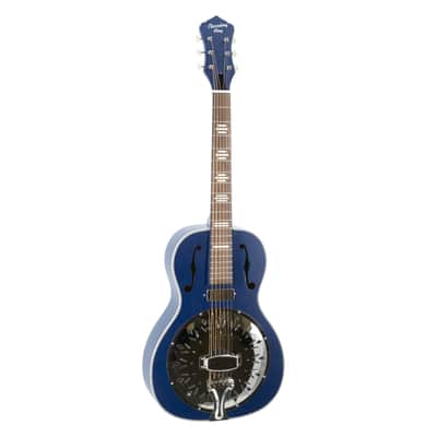 Recording King Dirty 30's Minnie Bucker Acoustic-Electric Resonator Guitar - Wabash Blue image 3
