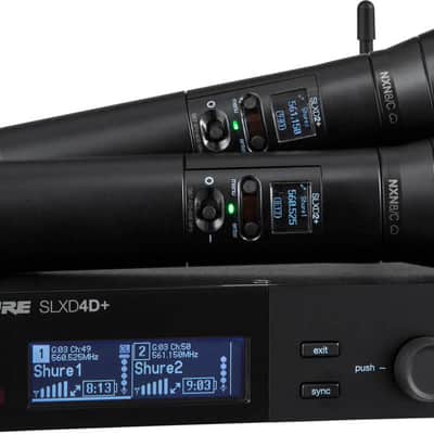 Shure SLXD24D+/N8C Dual Handheld Wireless Microphone System image 1
