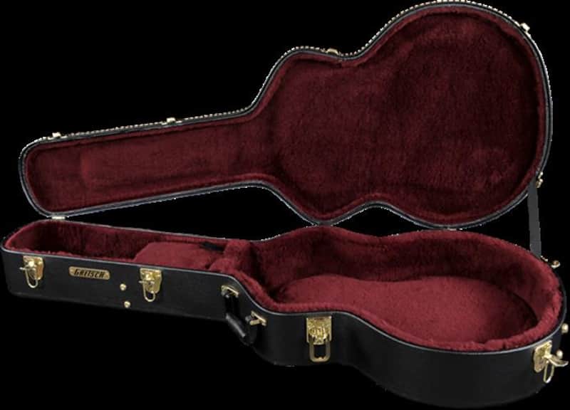 Gretsch G6241 16" Deluxe Hollow Body Electric Hardshell Case, Black image 1
