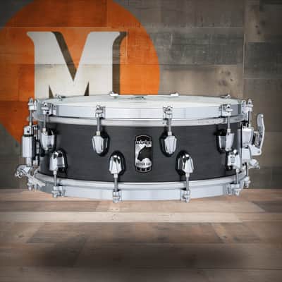 Mapex Black Panther Design Lab Equinox 14 in. X 5 in. Snare Drum - Flat Black (BPML4500CFB) image 1