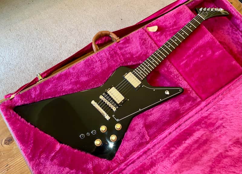 Gibson Explorer Custom Shop Guitar Roland GR-300 Synthesizer Ready 1985 Gloss Black Very Rare image 1