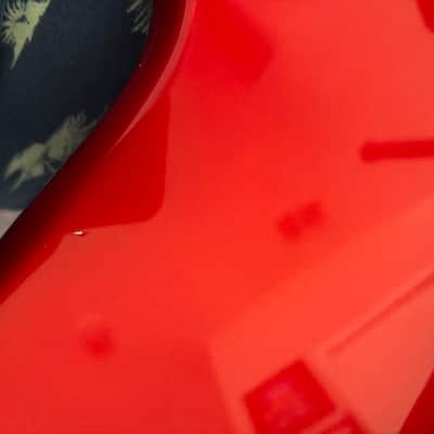 Fender American Series Precision Bass with Maple Fretboard 2002 - 2006 Chrome Red image 8