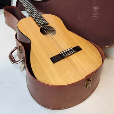 Vintage 1960s Kay K-7020 Concerto Classic Nylon-String Guitar w/ Alligator Chipboard Case image 1