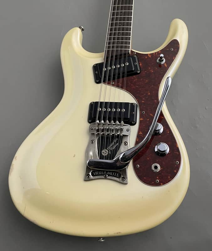 Mosrite Ventures Model 12st - Pearl White ≒4.04kg [Made in Japan