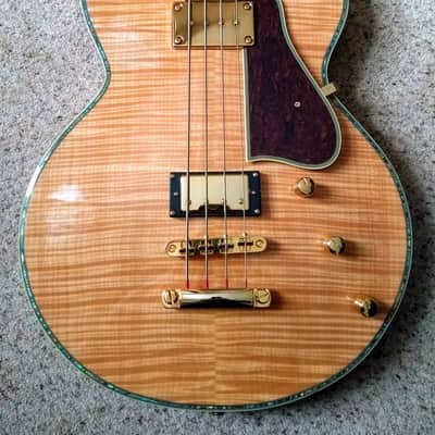 Peerless Smoked Bass Custom 2014 Flame Maple Natural Gloss, plus fitted hard case. image 11