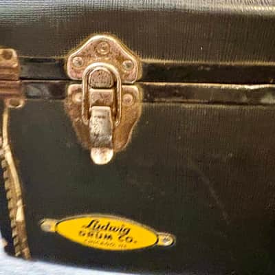 Ludwig Original Vintage Suite Case Snare Drum Case, Yellow/Gold Badge, Keystone Era 1960s! image 7