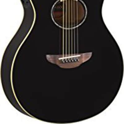 Yamaha APX600 Thin Body Acoustic-Electric Guitar - Black image 3