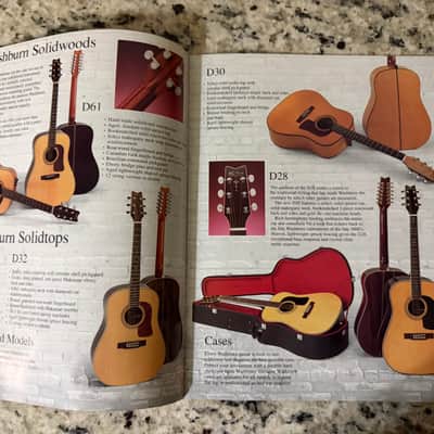 Washburn Catalog Flyer 80s-90s SBF24 SBT21 SBS20 ea20 ea30 Mandolin Banjo Crackle image 3