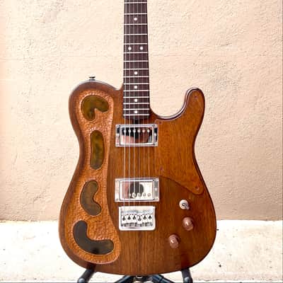 T-style 2017 - Handmade, original solid body black walnut wood image 2