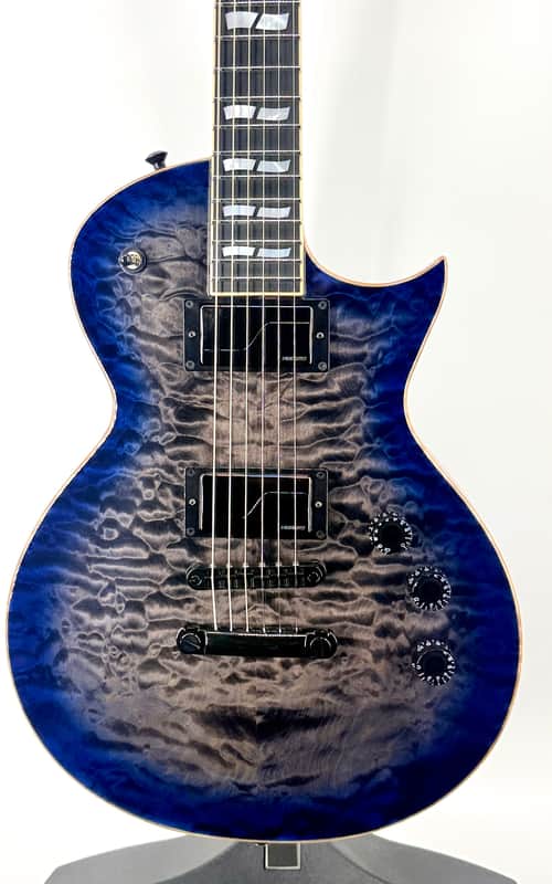 ESP ESP USA Custom Eclipse with Fishman Fluence with Case - Blue Moon Finish Serial#: US25635 image 1