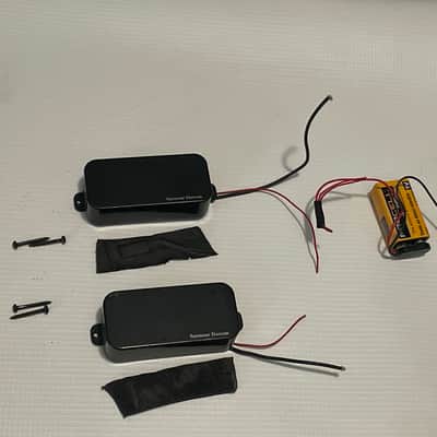 2011 USA Seymour Duncan Blackout PH1 Active 7 String Neck & Bridge Humbucker Guitar Pickup Set