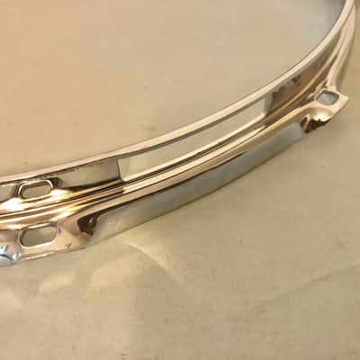 Set of DW Design Series 14” Hoops 10 Hole Snare Drum, Chrome, Workshop, 2.3mm Rims image 8