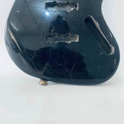 Black Basswood 4 String Jazz Bass Style Body image 3