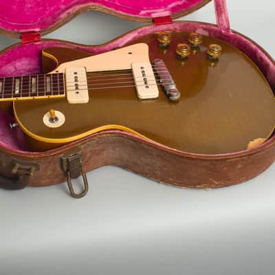 Gibson Les Paul Model Solid Body Electric Guitar (1954), ser. #4-0379, period brown hard shell case. image 12