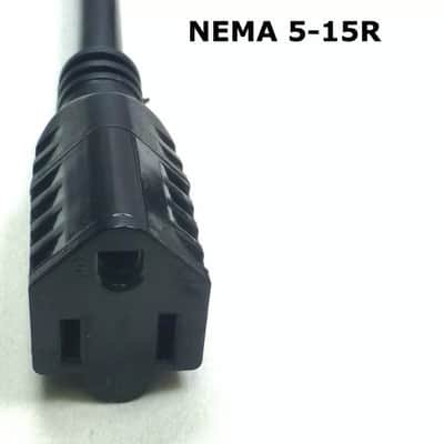 LASE 6 ft AC Power Y Splitter Cable - NEMA 5-15P to IEC320-C13 & NEMA 5-15R image 2