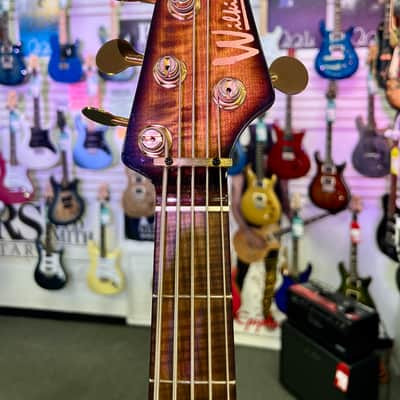 Wilkins Exotic 5 String Bass Made In USA with Gig Bag - Pre Owned image 13