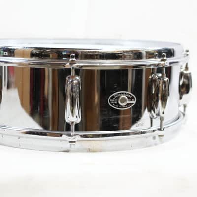 Vintage 70's Slingerland Model No. 141 Festival 5"x14" 8-Lug Chrome Over Steel Snare Drum image 3