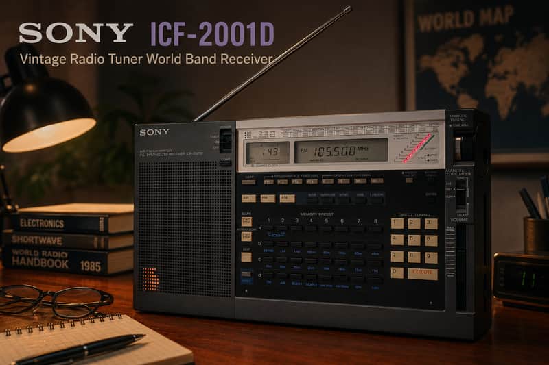 SONY ICF-2001D Rare Vintage Radio Tuner World Band Receiver image 1