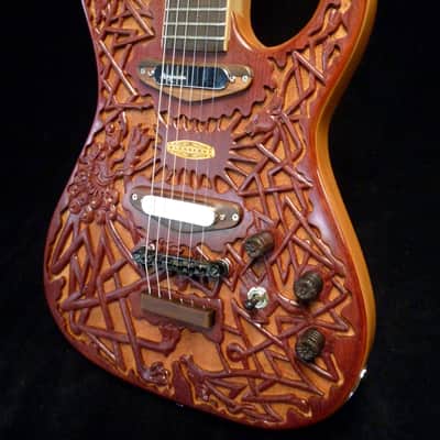 ESP Graffiti Yellow Super Strat RARE Hardtail HT! Stacked Seymour