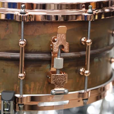 Ludwig 6.5x14" Copperphonic w/ Copper Hardware & Tube Lugs LC663TC image 4