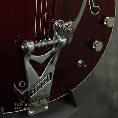 2024 Gretsch G6119T-62 Vintage Select Edition '62 TENNESSEAN Dark Cherry Stain image 5