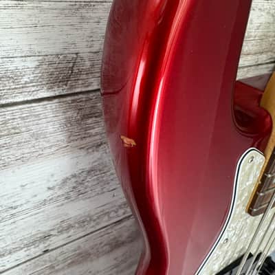 Fender American Vintage Hot Rod '70s Jazz Bass 2014 - Candy Apple Red image 9