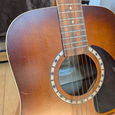 Art & Lutherie 12-String Cedar Antique Burst Acoustic Guitar image 3