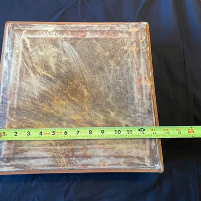 African Ghana TUNABLE Frame Drum TAMALINs 16x16x3.5" & 14x14x3.5" & carrying case image 15