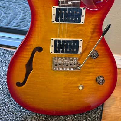2022 PRS CE 24 Semi-Hollow Electric Guitar - Cherry Wrap Burst w/ Black Neck "Custom Color" image 17