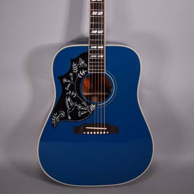 2021 Gibson Custom Shop Ltd Ed Hummingbird Acoustic-Electric Guitar | Big Sky Blue Finish W/OHSC image 3
