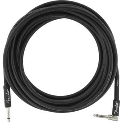 Fender Professional Series Instrument Cable - Black Straight/Angled - 18.6ft image 2