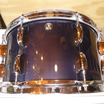 Double A Drums 7.5x14" snare drum former 1st gen Pearl Session tom, ocean blue wrap, video image 9