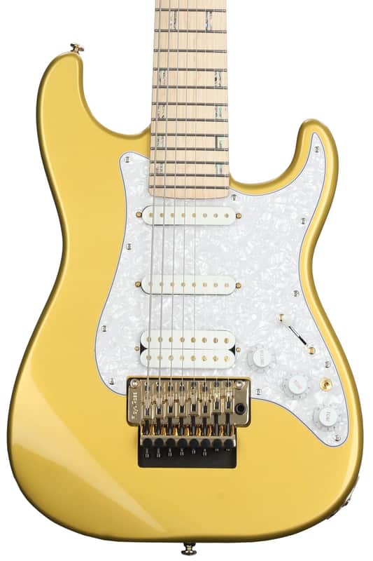 ESP LTD JRV-8FR Javier Reyes Signature 8-string Electric Guitar - Metallic Gold image 1