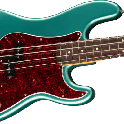 Fender American Professional Classic Precision Bass Rosewood FB Faded Sherwood Green Metallic with Bag image 4