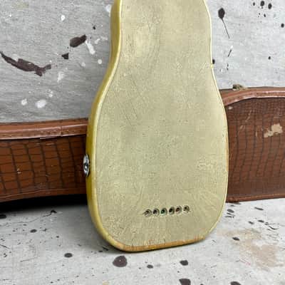 1953 Fender Champion Lap Steel Guitar 1950's -Yellow Pearloid w/ Original Case image 14