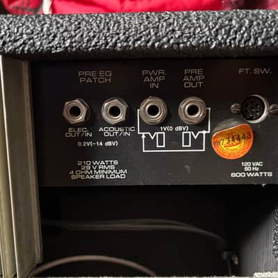 Peavey Austin 400 210-Watt 2x12" Acoustic Electric Instrument System 1980s Black image 8