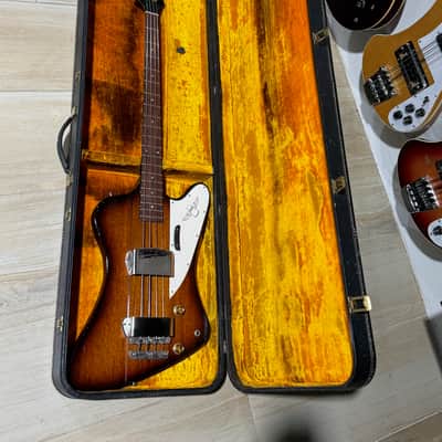 Gibson Thunderbird II Bass 1964 - 1 of the cleanest examples extent complete w/its original Mutes & Square Hard Case. image 16