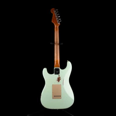 Fender Custom Shop Roasted 1960 Stratocaster Relic Birdseye Maple Aged Surf Green image 9