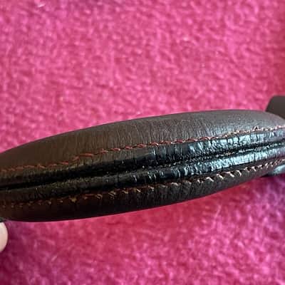 Leather BROWN buckle handle for Gibson case Guild Gretsch TKL Les Paul L5 es 275 SG Flying V / replaces figure 8 handle image 13