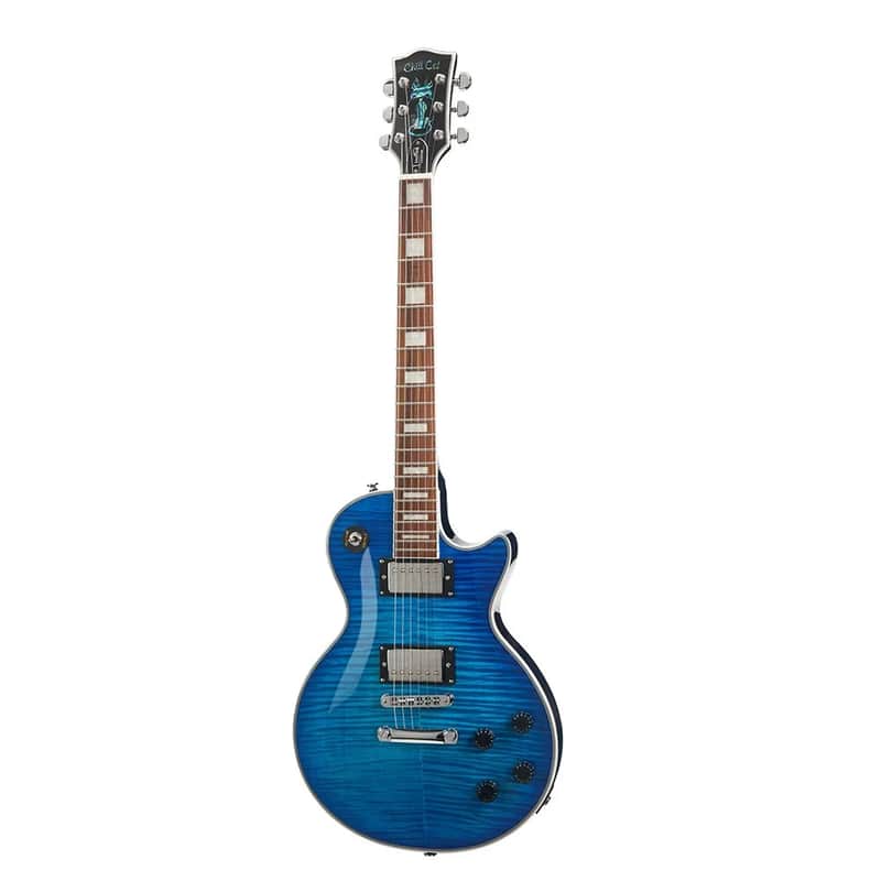 Chill Cat Limited Custom Ocean Blue Electric Guitar image 1